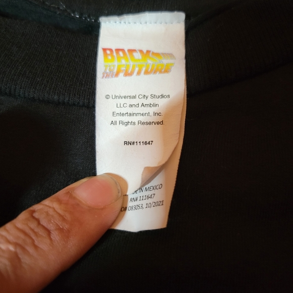 Back to The Future Clock Tower T-shirt - Picture 3 of 3